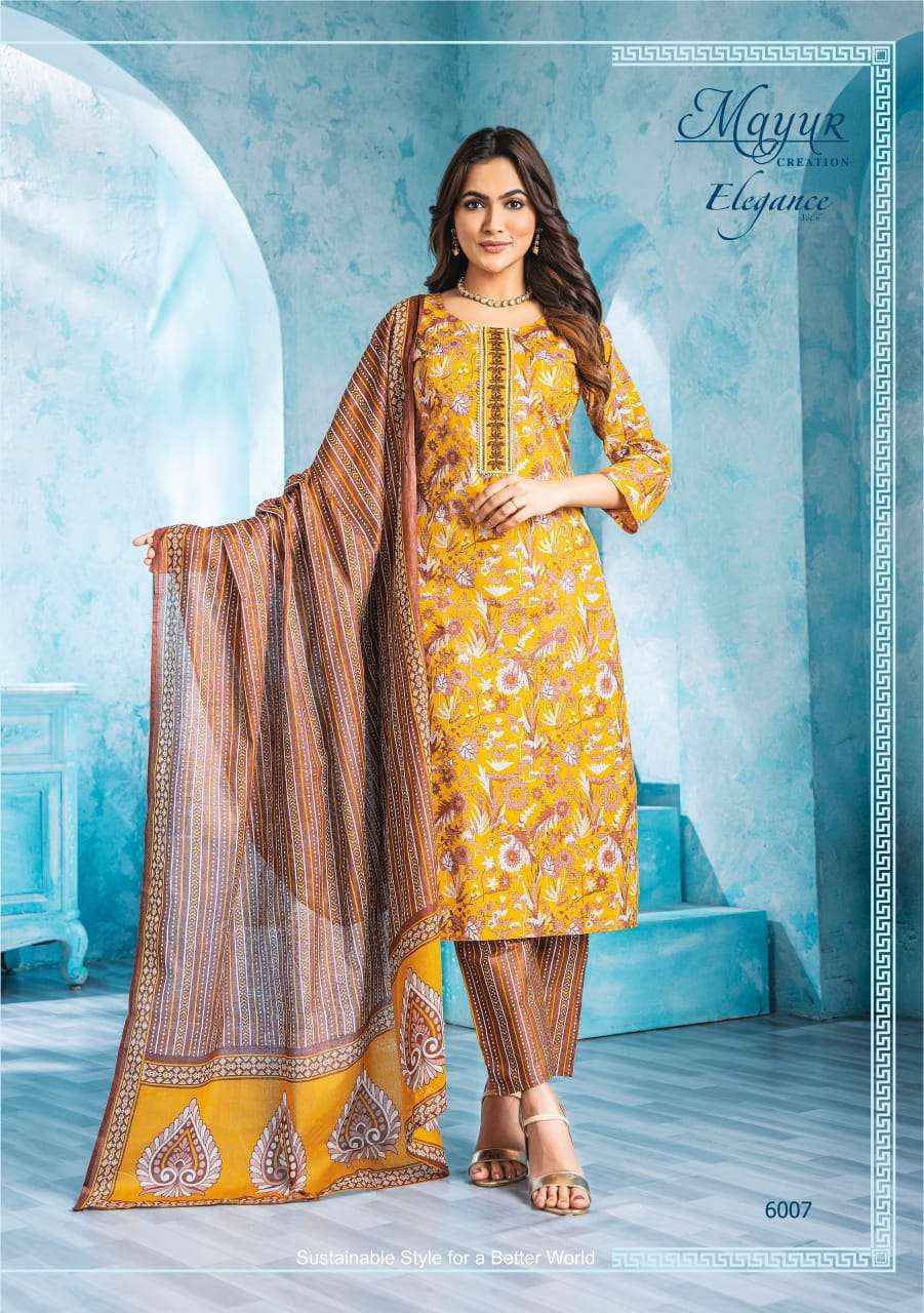 Mayur Creation Elegance Vol 6 Cotton Dress Material Wholesale Price ( 10 pcs Catalog )