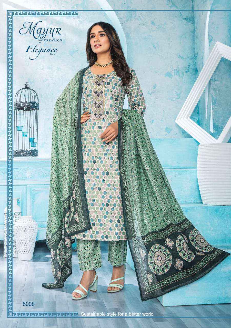 Mayur Creation Elegance Vol 6 Cotton Dress Material Wholesale Price ( 10 pcs Catalog )