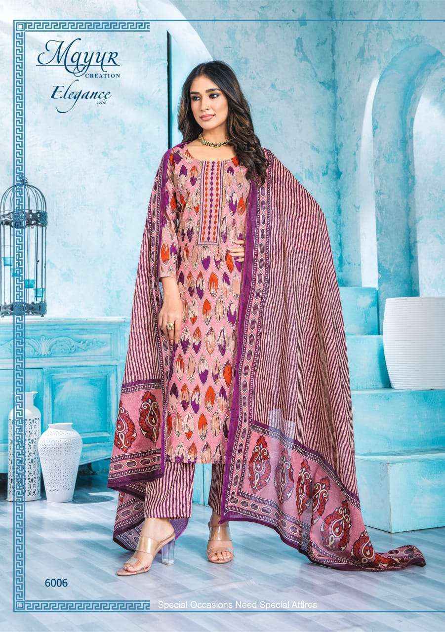 Mayur Creation Elegance Vol 6 Cotton Dress Material Wholesale Price ( 10 pcs Catalog )