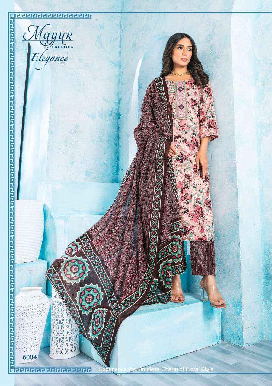 Mayur Creation Elegance Vol 6 Cotton Dress Material Wholesale Price ( 10 pcs Catalog )