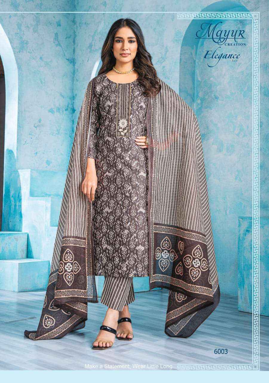 Mayur Creation Elegance Vol 6 Cotton Dress Material Wholesale Price ( 10 pcs Catalog )