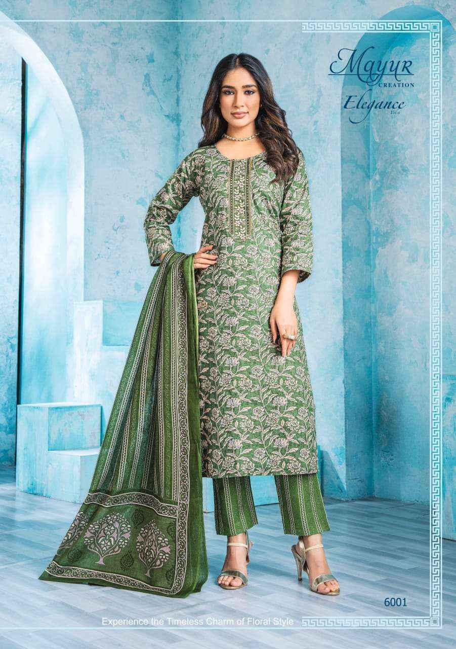 Mayur Creation Elegance Vol 6 Cotton Dress Material Wholesale Price ( 10 pcs Catalog )