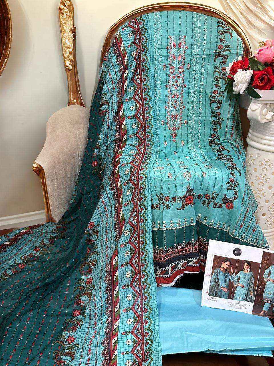 Mehboob Tex D No 1293 Lawn Cotton Dress Material Wholesale Price ( 4 Pcs Catalog )