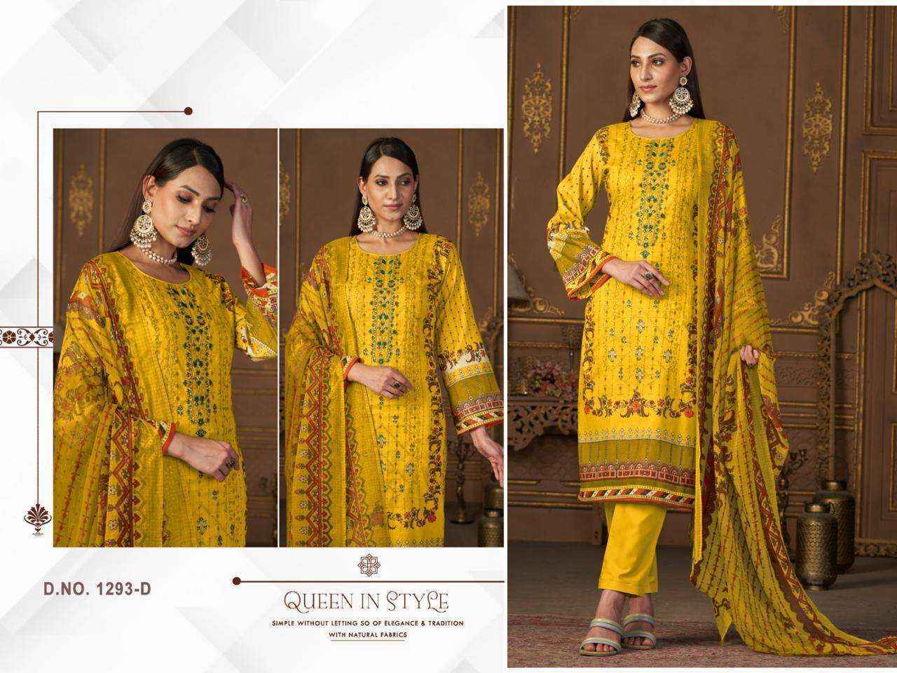 Mehboob Tex D No 1293 Lawn Cotton Dress Material Wholesale Price ( 4 Pcs Catalog )