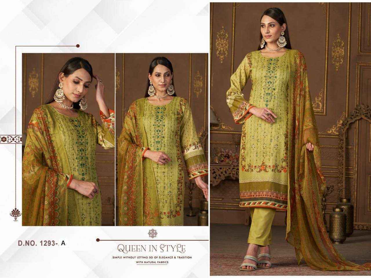 Mehboob Tex D No 1293 Lawn Cotton Dress Material Wholesale Price ( 4 Pcs Catalog )