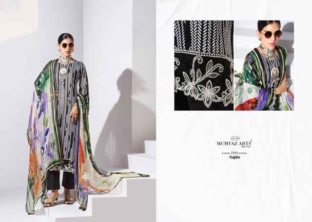 Mumtaz Arts Sajda Jam Satin Dress Material Wholesale Price ( 6 Pcs Catalog )