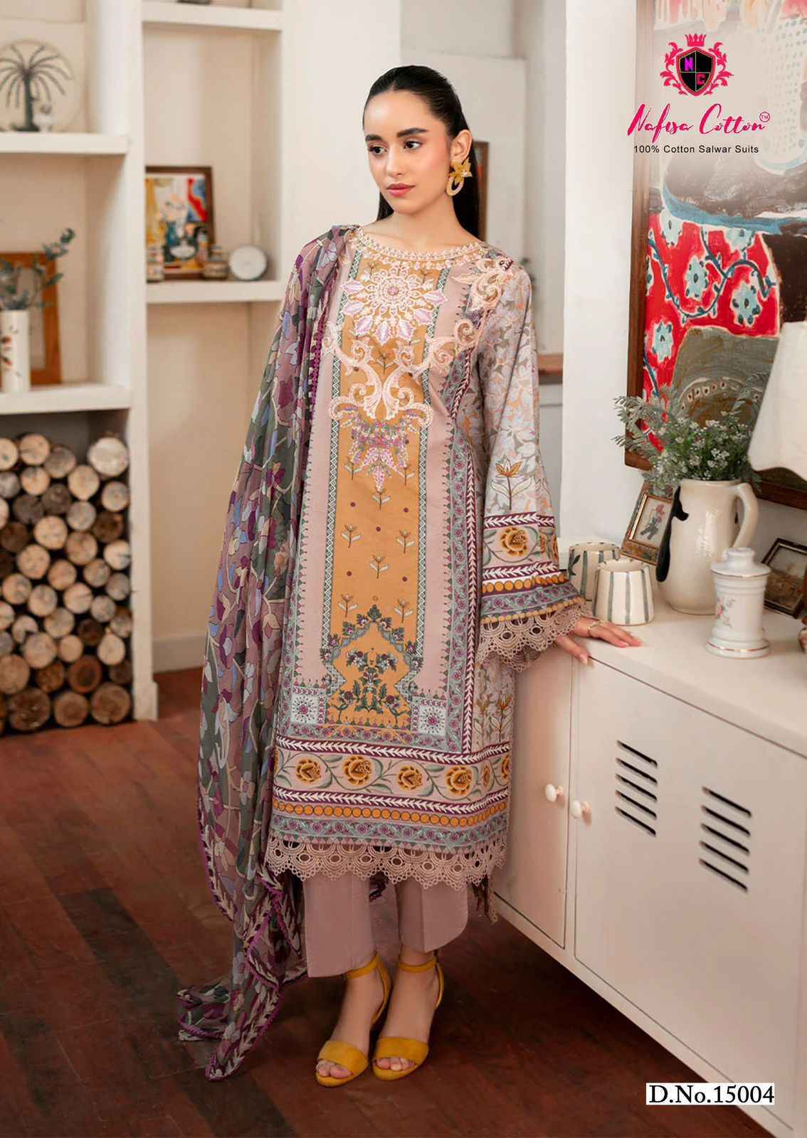 Nafisa Cotton Sahil Vol 15 Cotton Dress Material Wholesale Price ( 6 Pcs Catalog )