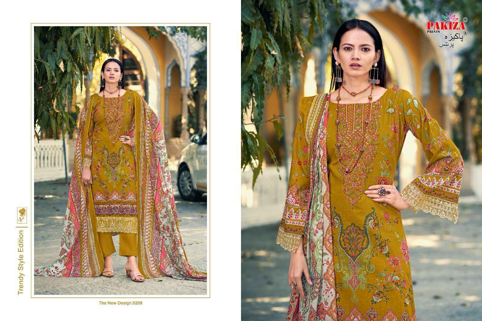 Pakiza Prints Taiyyeba Vol 52 Kashmiri Lawn Dress Material Wholesale Price ( 10 Pcs Catalog )