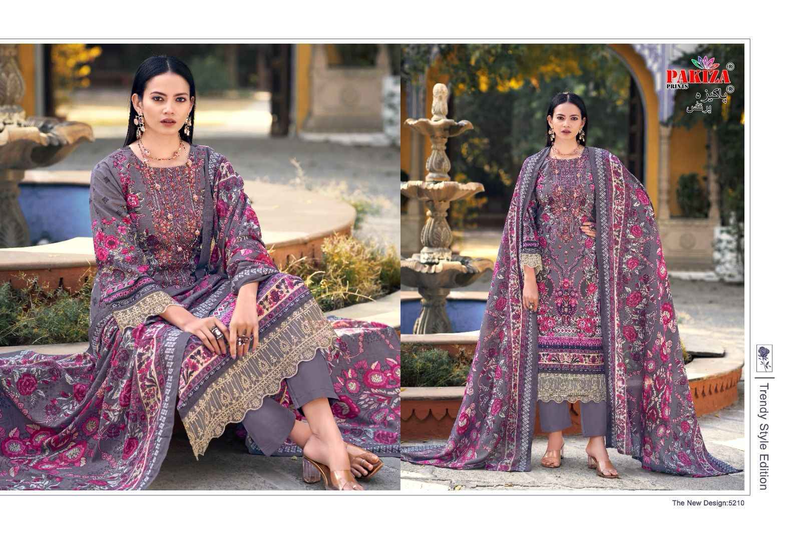 Pakiza Prints Taiyyeba Vol 52 Kashmiri Lawn Dress Material Wholesale Price ( 10 Pcs Catalog )