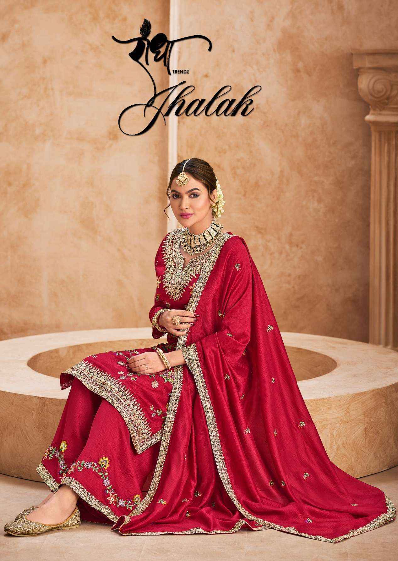 Radha Trendz Jhalak Readymade Chinon Suit Wholesale Price ( 4 Pcs Catalog )