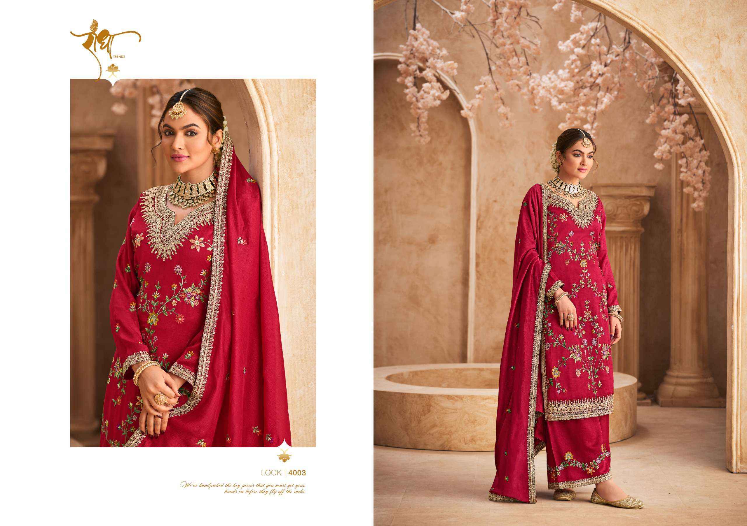 Radha Trendz Jhalak Readymade Chinon Suit Wholesale Price ( 4 Pcs Catalog )