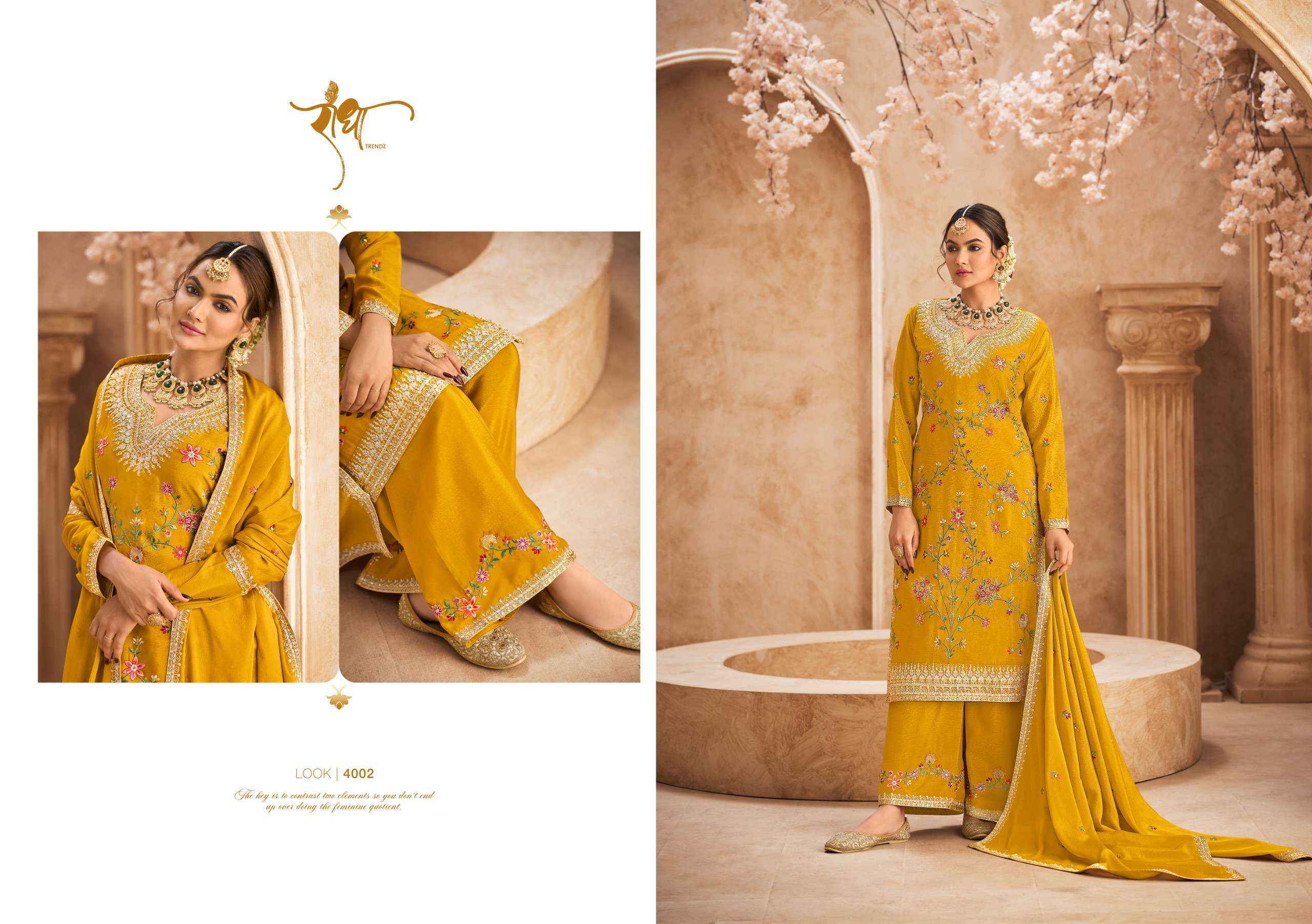 Radha Trendz Jhalak Readymade Chinon Suit Wholesale Price ( 4 Pcs Catalog )