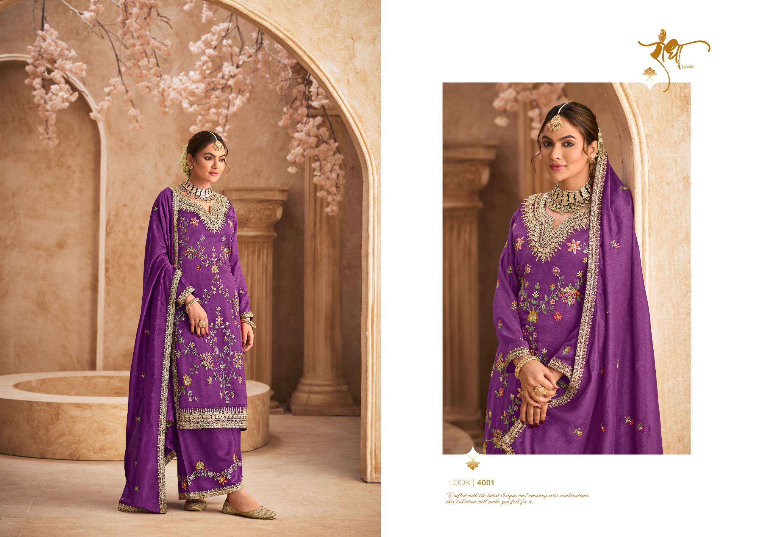 Radha Trendz Jhalak Readymade Chinon Suit Wholesale Price ( 4 Pcs Catalog )