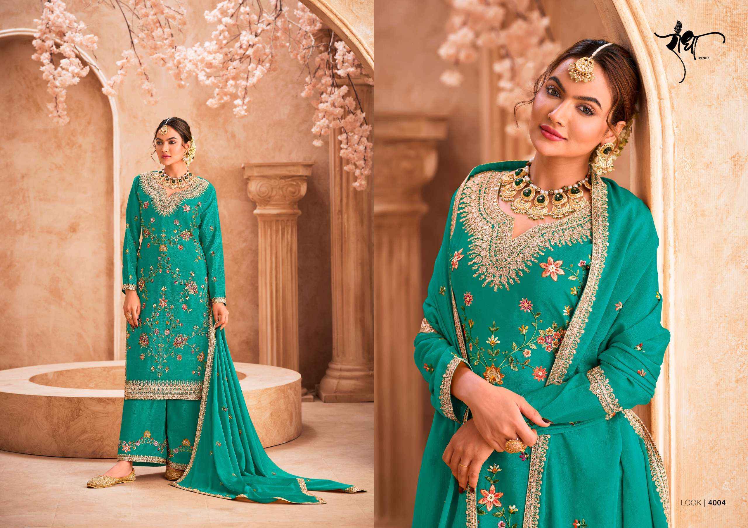 Radha Trendz Jhalak Readymade Chinon Suit Wholesale Price ( 4 Pcs Catalog )