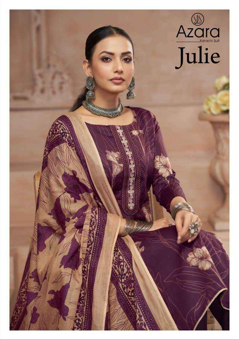 Radhika Azara Julie Summer Wear Fancy Dress  Material Wholesale Price ( 4 Pcs Catalog )