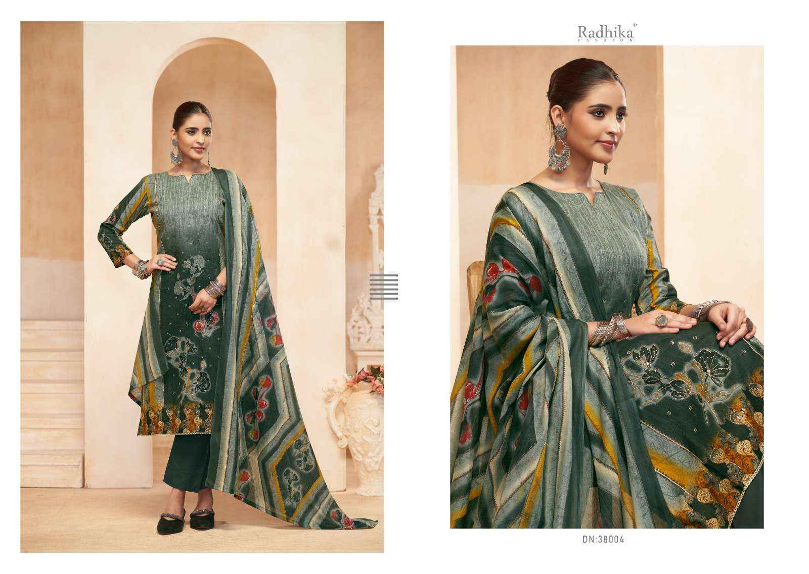 RADHIKA FASHION AZARA AVNEE LAWN COTTON DRESS MATERIAL ( 4 PCS CATALOG )