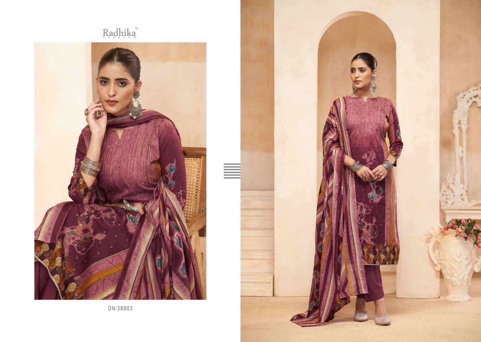 RADHIKA FASHION AZARA AVNEE LAWN COTTON DRESS MATERIAL ( 4 PCS CATALOG )