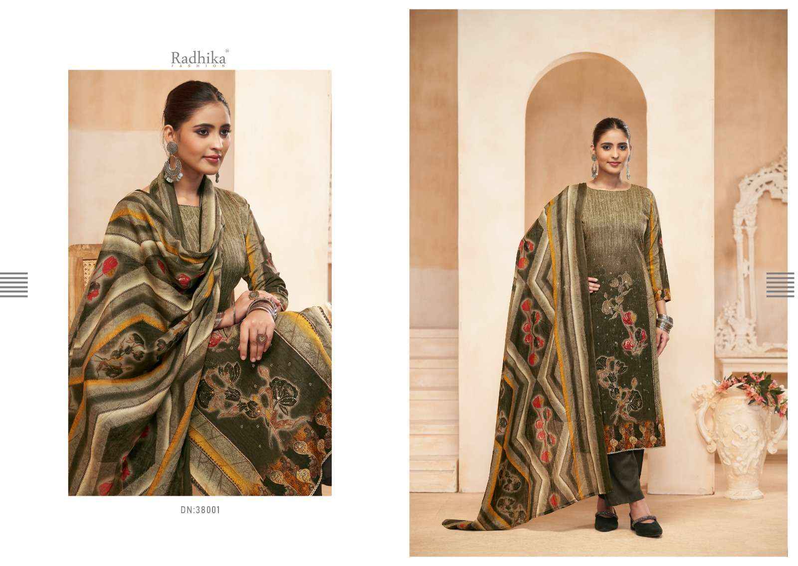 RADHIKA FASHION AZARA AVNEE LAWN COTTON DRESS MATERIAL ( 4 PCS CATALOG )