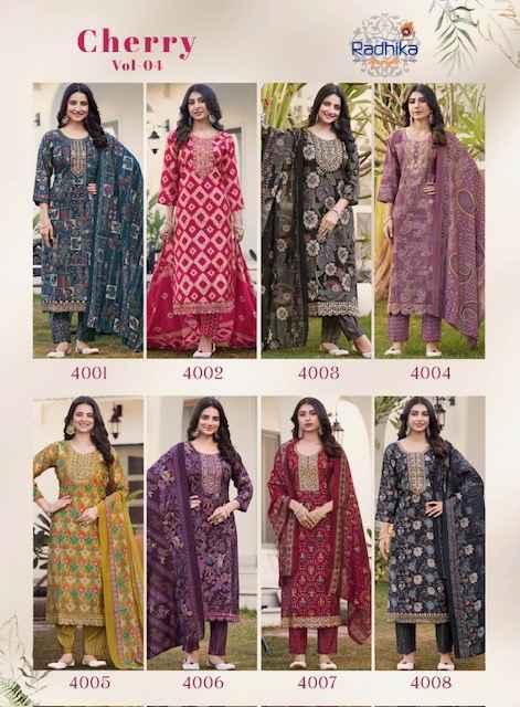 Radhika Lifestyle Cherry Vol 4 Modal Readymade Suit Wholesale Price ( 8 Pcs Catalog )