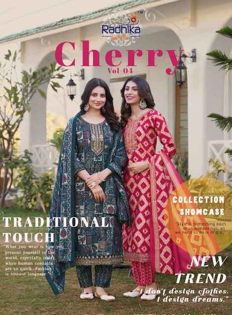 Radhika Lifestyle Cherry Vol 4 Modal Readymade Suit Wholesale Price ( 8 Pcs Catalog )