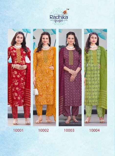 Radhika Lifestyle Seerat Vol 10 Rayon Kurti Set Wholesale Price ( 8 Pcs Catalog )