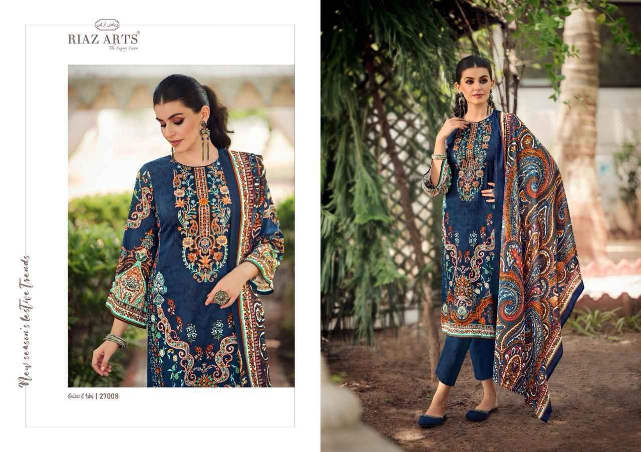 Riaz Arts Gulzar E Ishq Karachi Lawn Dress Material Wholesale Price ( 8 Pcs Catalog )