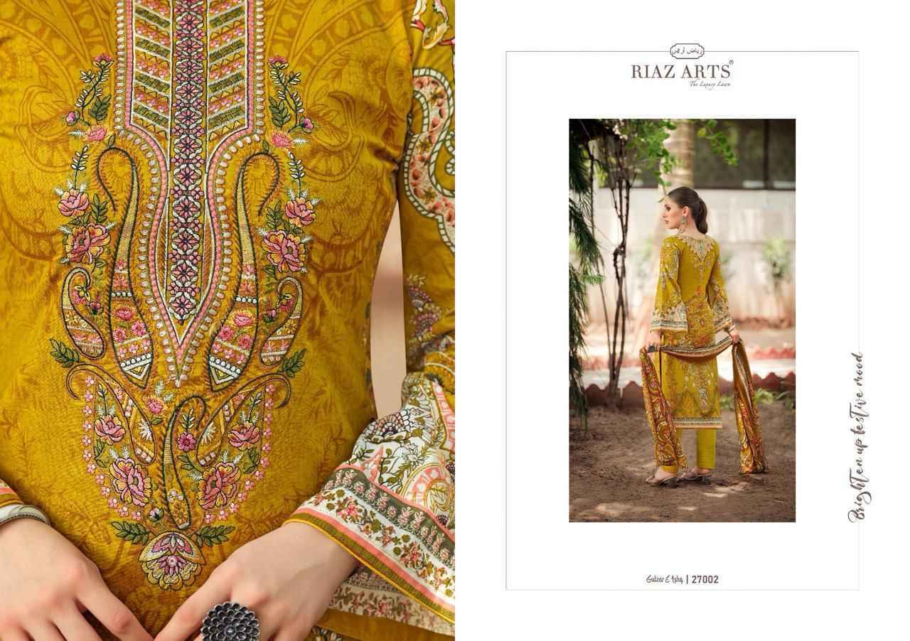 Riaz Arts Gulzar E Ishq Karachi Lawn Dress Material Wholesale Price ( 8 Pcs Catalog )