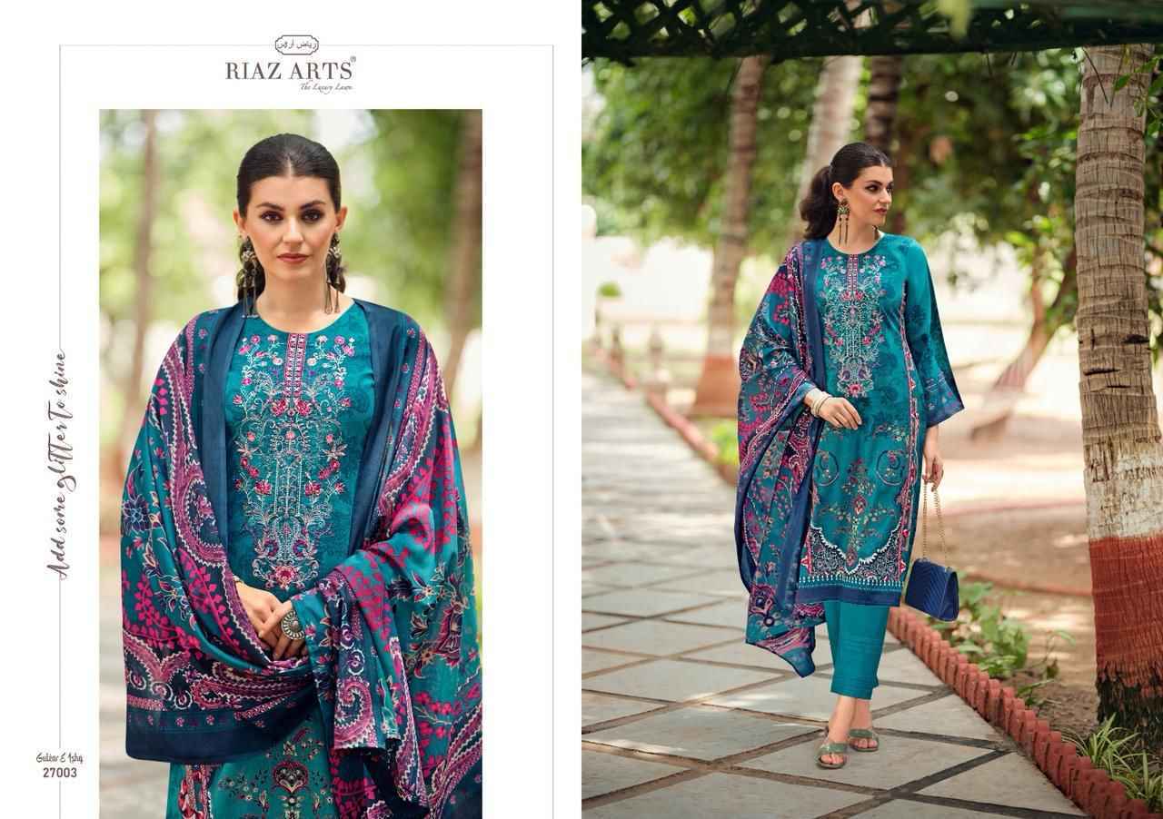 Riaz Arts Gulzar E Ishq Karachi Lawn Dress Material Wholesale Price ( 8 Pcs Catalog )