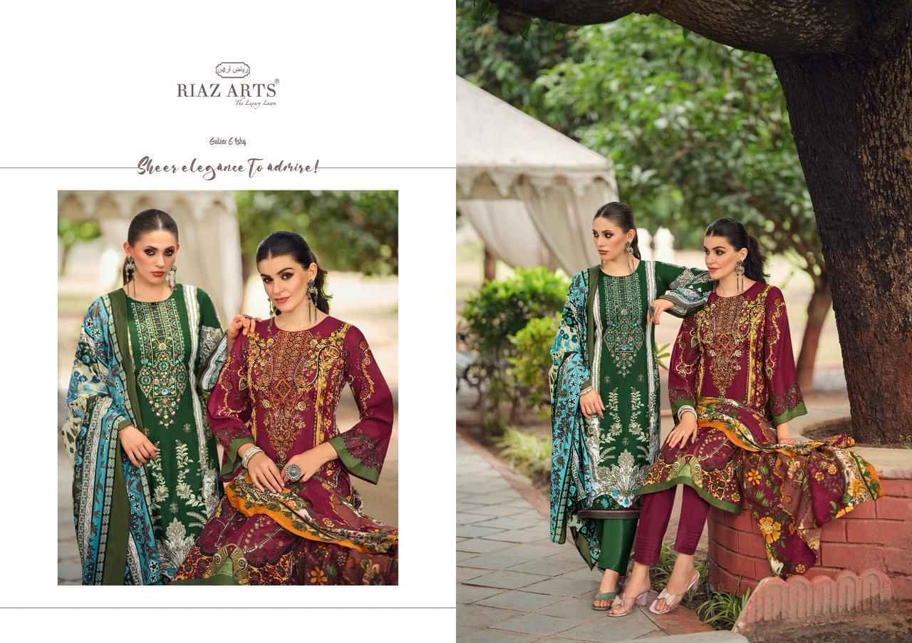 Riaz Arts Gulzar E Ishq Karachi Lawn Dress Material Wholesale Price ( 8 Pcs Catalog )