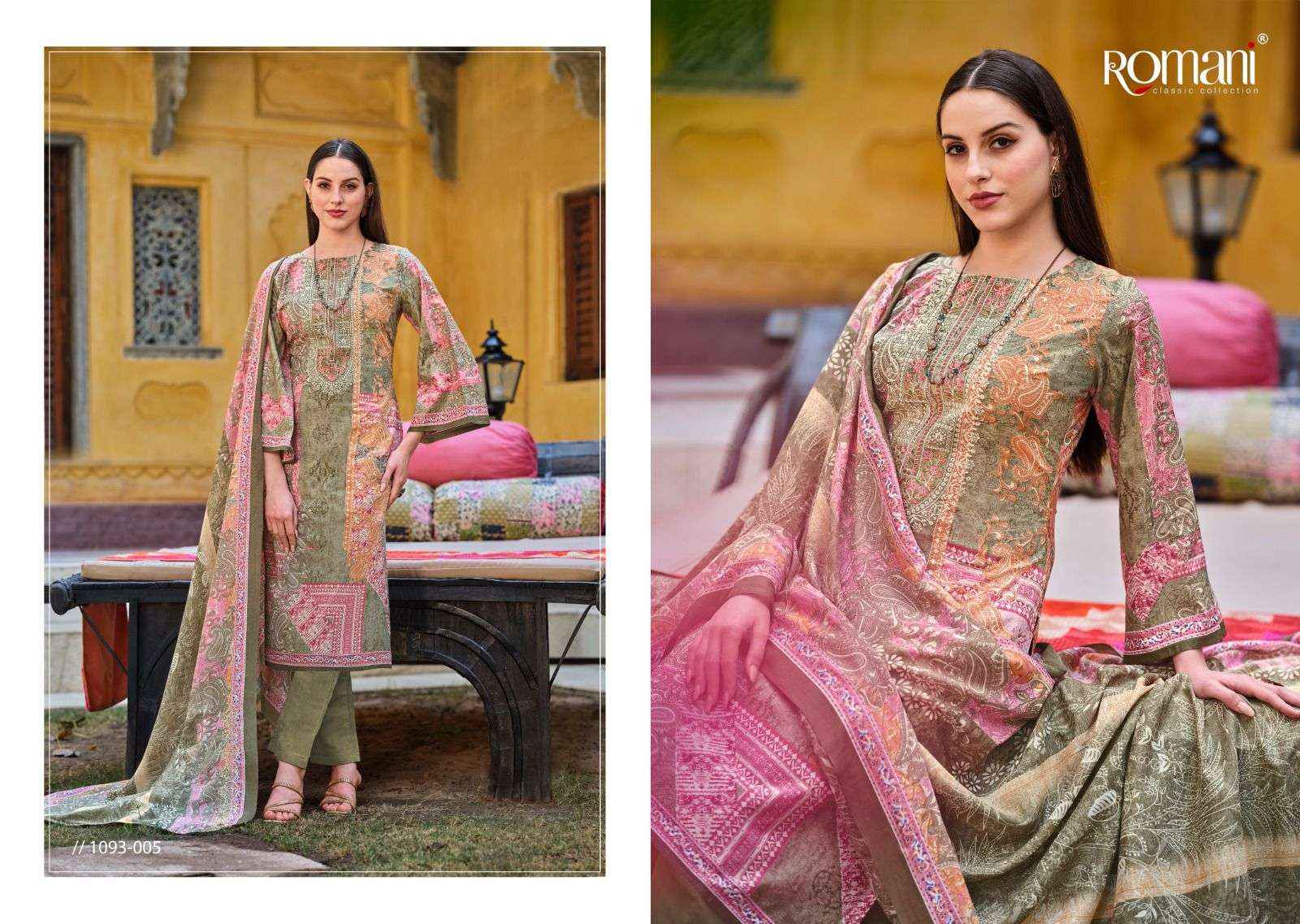 ROMANI AARZU VOL 10 WHOLESALE COTTON DRESS MATERIAL ( 10 PCS CATALOG )