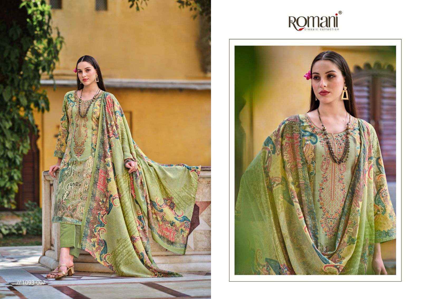 ROMANI AARZU VOL 10 WHOLESALE COTTON DRESS MATERIAL ( 10 PCS CATALOG )