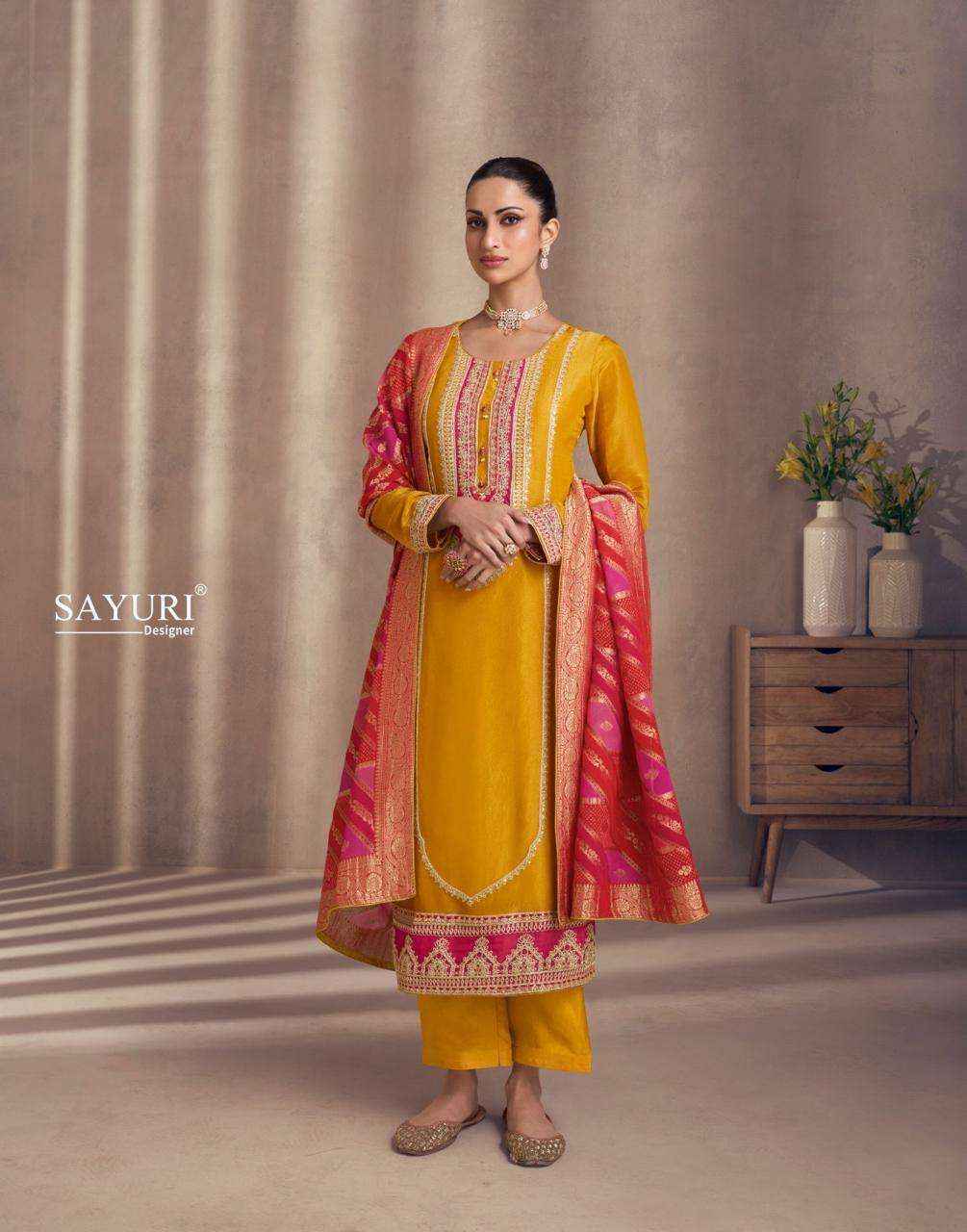 Sayuri Designer Naaz Readymade Simmer Silk Suit Wholesale Price ( 4 Pcs Catalog )