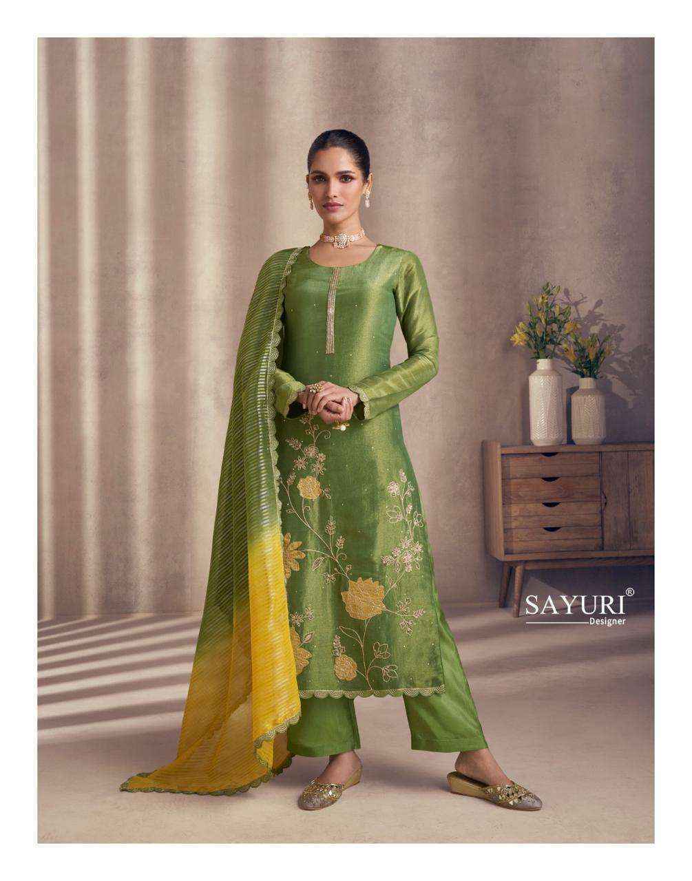 Sayuri Designer Naaz Readymade Simmer Silk Suit Wholesale Price ( 4 Pcs Catalog )