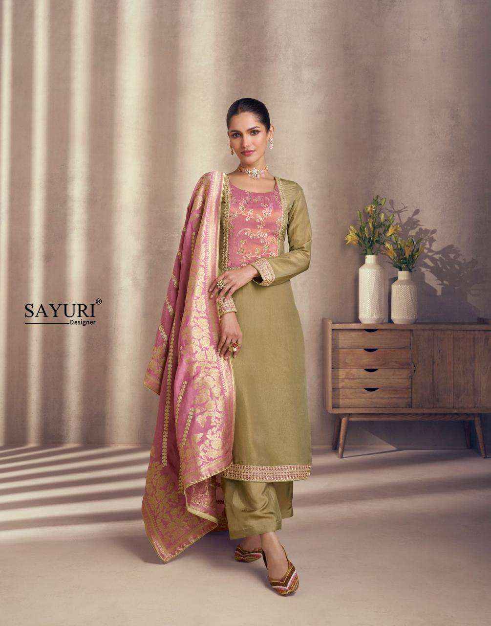 Sayuri Designer Naaz Readymade Simmer Silk Suit Wholesale Price ( 4 Pcs Catalog )