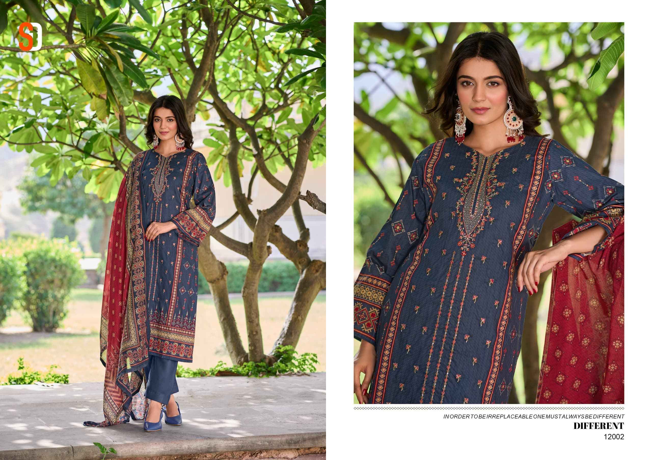 Shraddha Bin Saeed Lawn Collection Vol 12 Pakistani Dress Wholesale Price ( 4 Pcs Catalog )