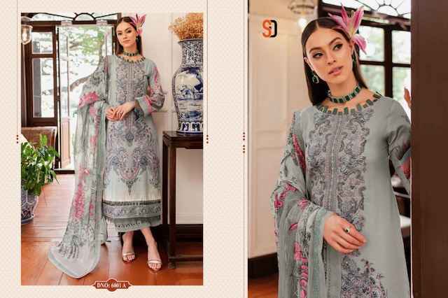 Shraddha Designer Bliss Vol 6 Lawn Cotton Dress Material Wholesale Price ( 4 Pcs Catalog )