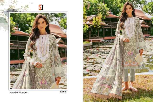 Shraddha Designer Needle Wonder Vol 4 Cotton Dress Material Wholesale Price ( 4 Pcs Catalog )