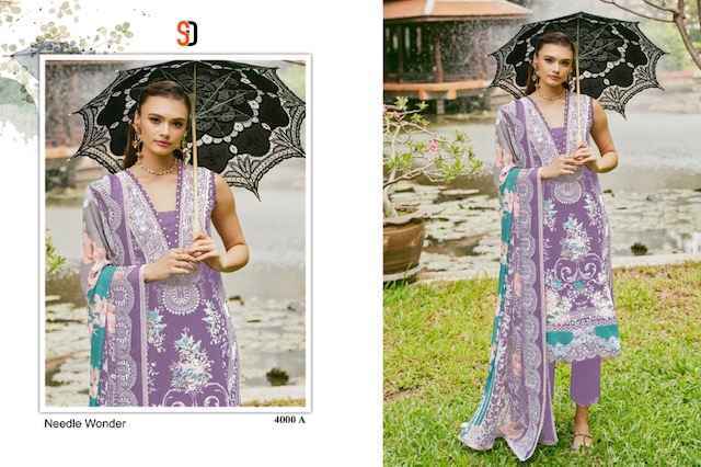 Shraddha Designer Needle Wonder Vol 4 Cotton Dress Material Wholesale Price ( 4 Pcs Catalog )