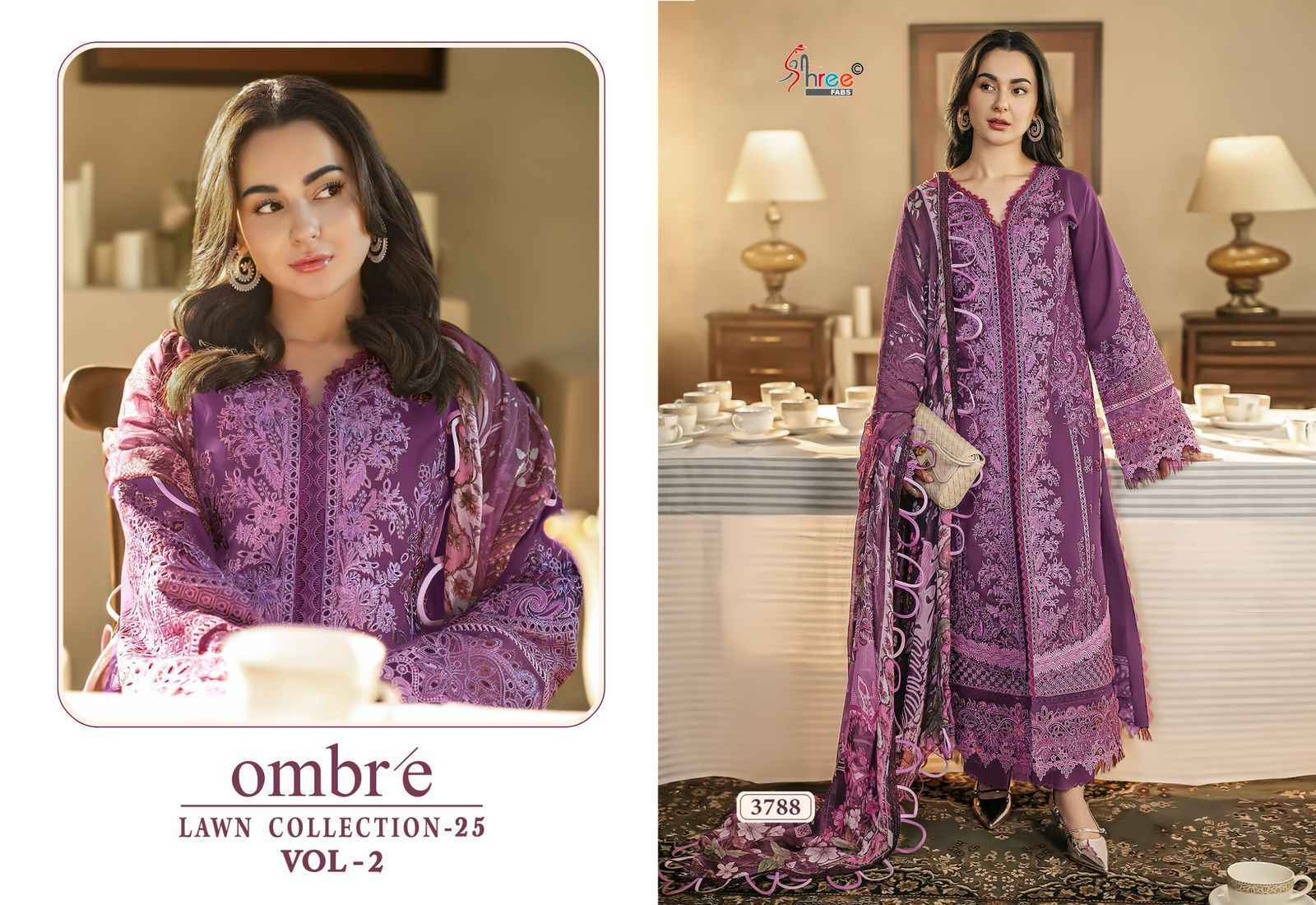 Shree Fabs Ombre 25 Vol 2 Cotton Dress Material Wholesale Price ( 3 Pcs Catalog )