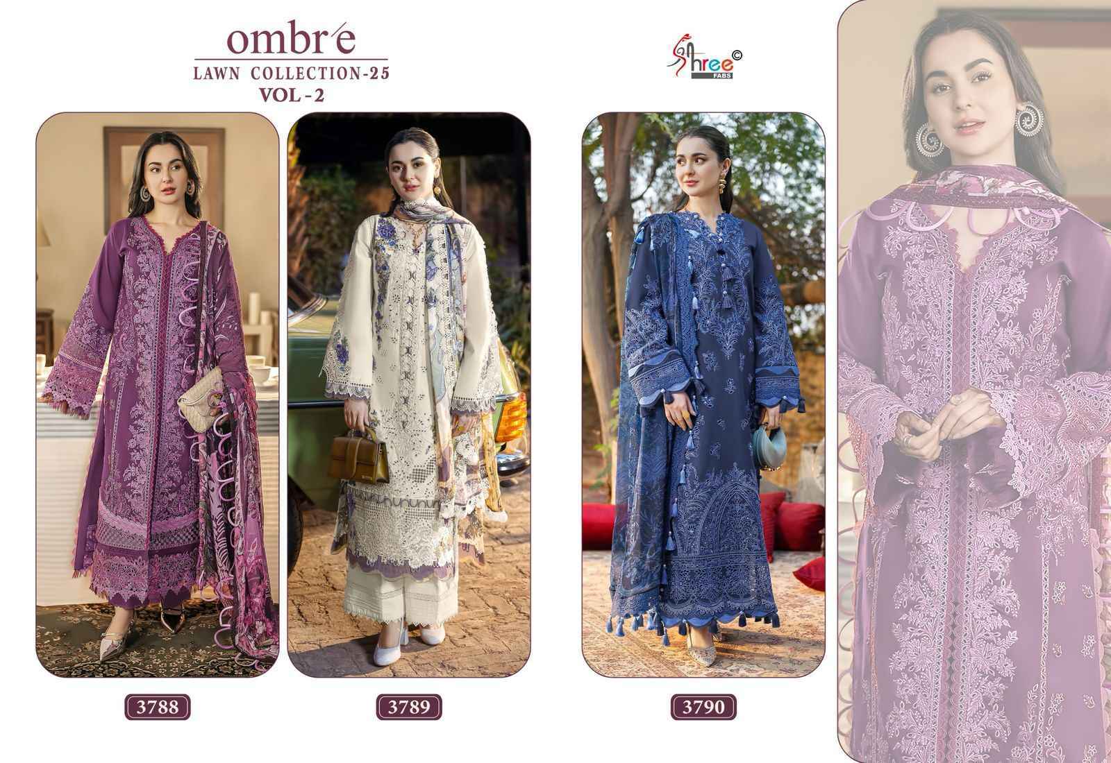 Shree Fabs Ombre 25 Vol 2 Cotton Dress Material Wholesale Price ( 3 Pcs Catalog )