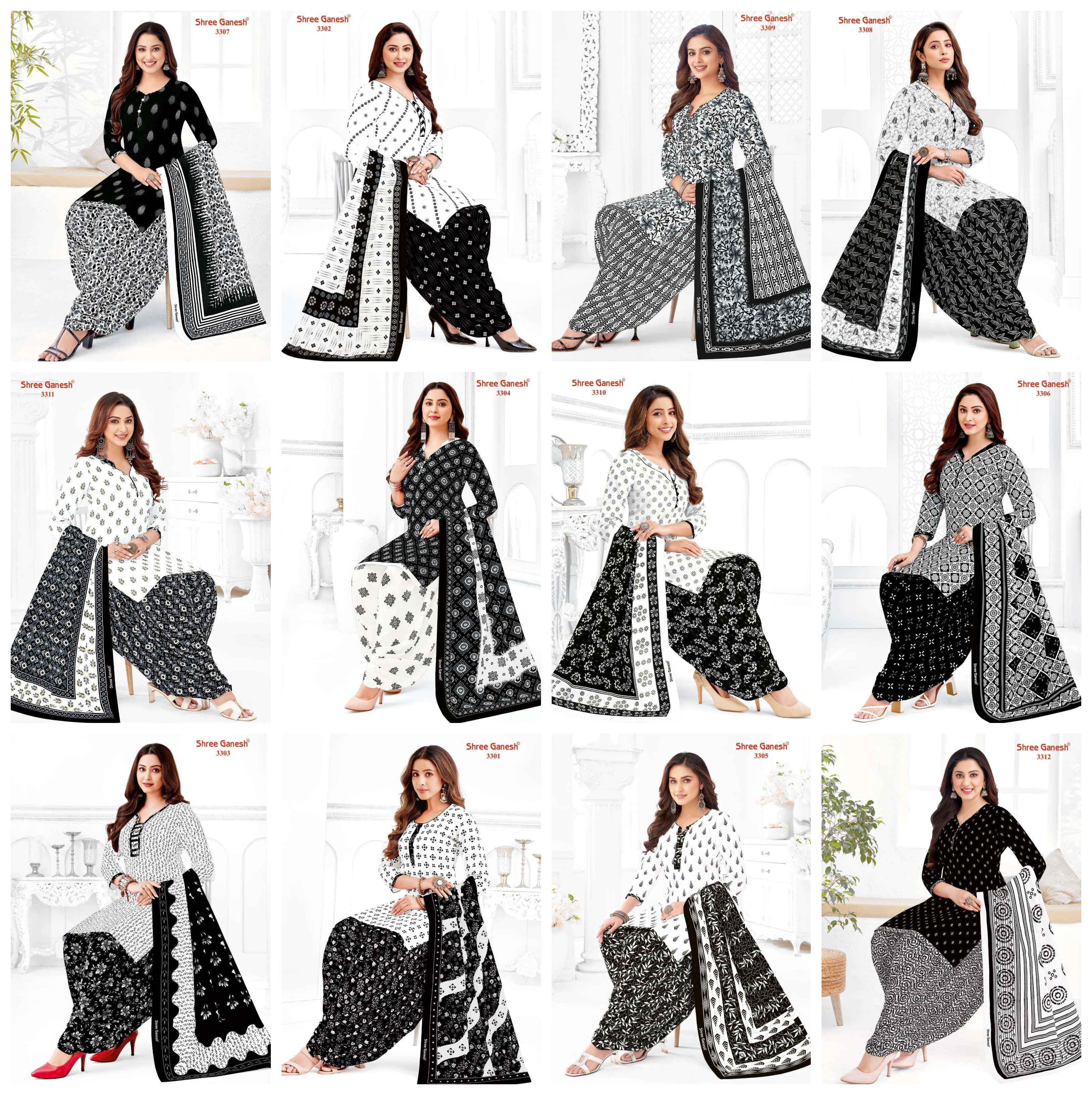 SHREE GANESH COLOURS SPECIAL VOL 3 COTTON PATIYALA DRESS MATERIAL WHOLESALE PRICE ( 10 PCS CATALOG )