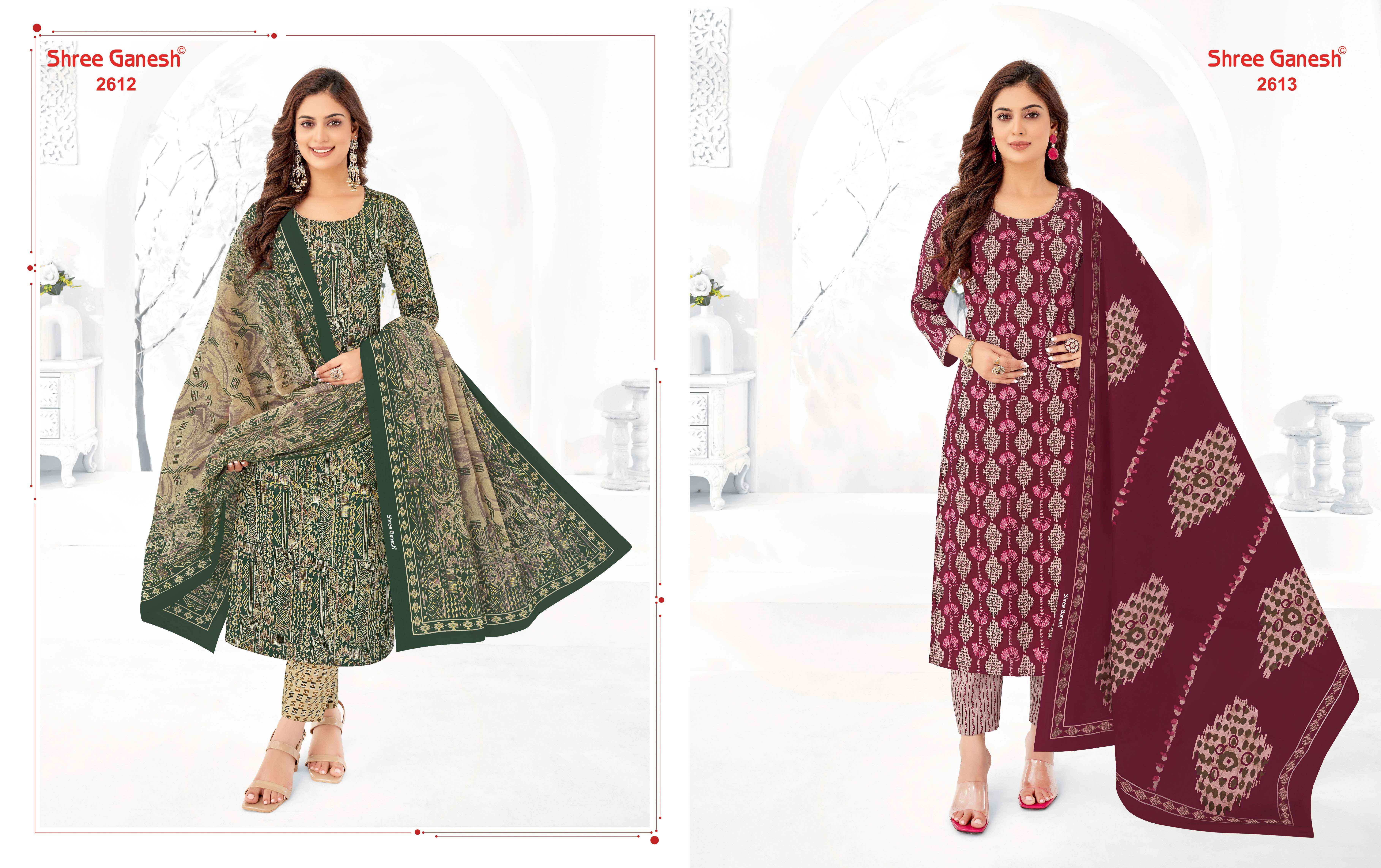 SHREE GANESH SAMAIYRA VOL 16 COTTON PRINTED SALWAR KAMEEZ WHOLESALE PRICE ( 6 PCS CATALOG )