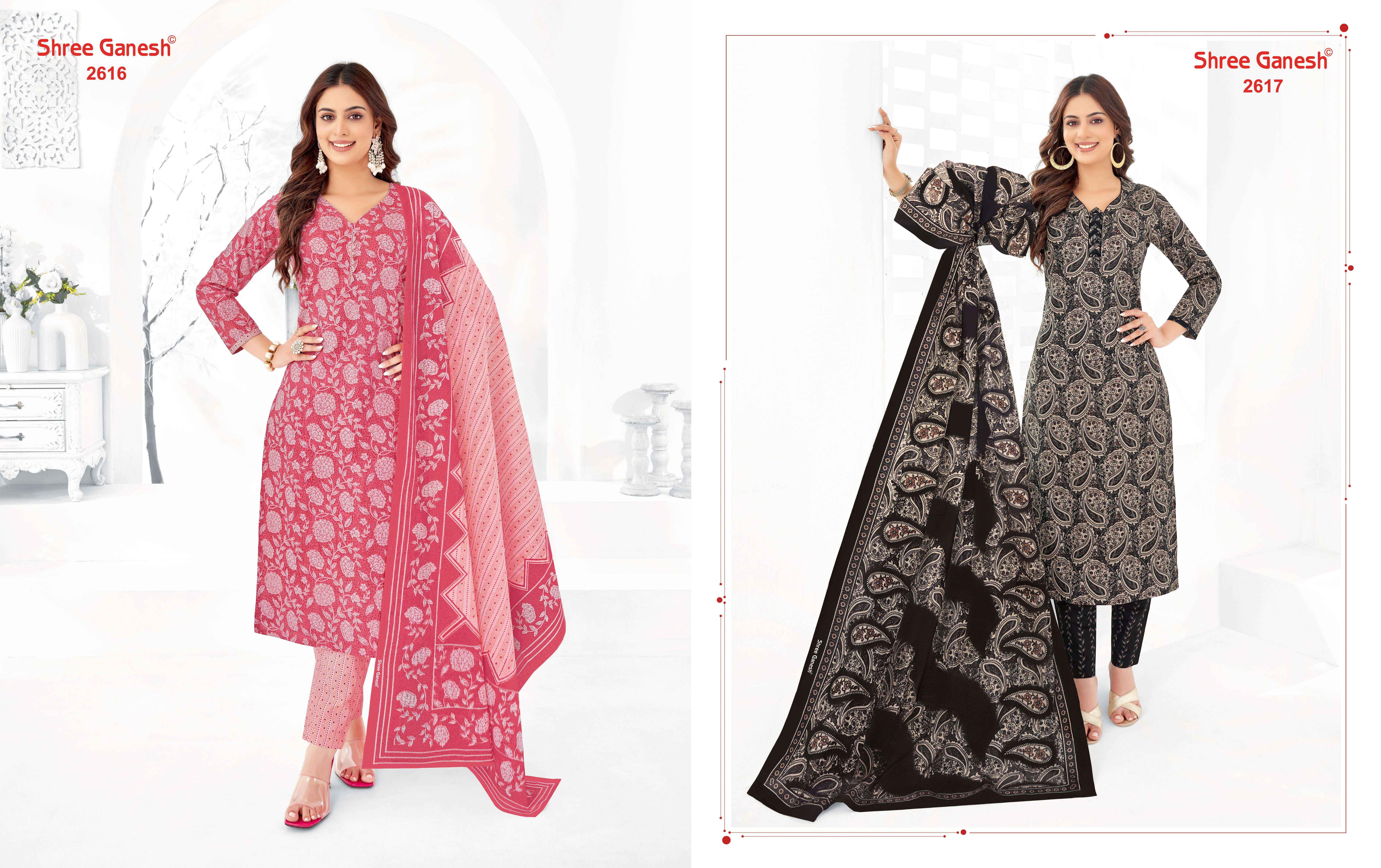 SHREE GANESH SAMAIYRA VOL 16 COTTON PRINTED SALWAR KAMEEZ WHOLESALE PRICE ( 6 PCS CATALOG )