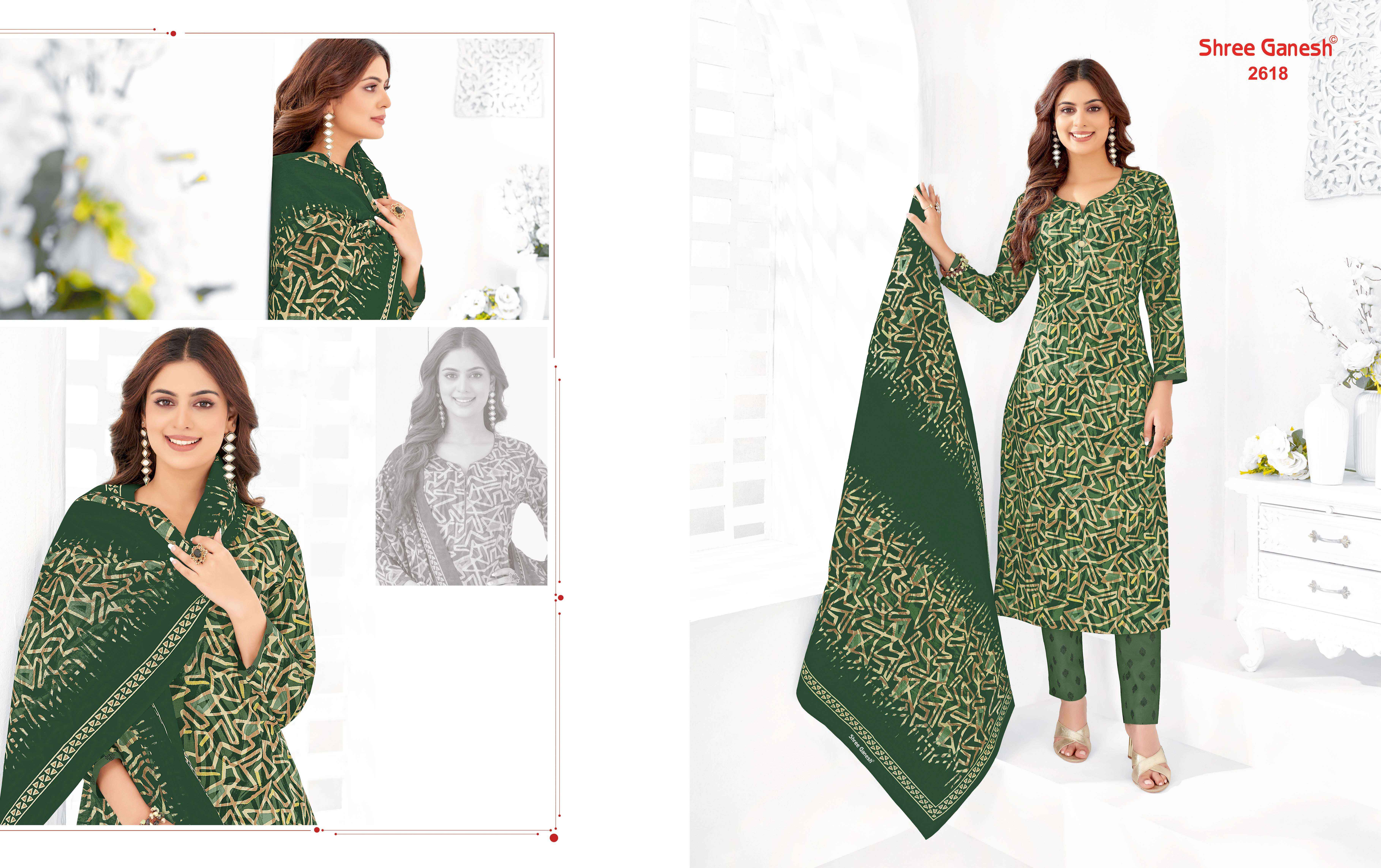 SHREE GANESH SAMAIYRA VOL 16 COTTON PRINTED SALWAR KAMEEZ WHOLESALE PRICE ( 6 PCS CATALOG )