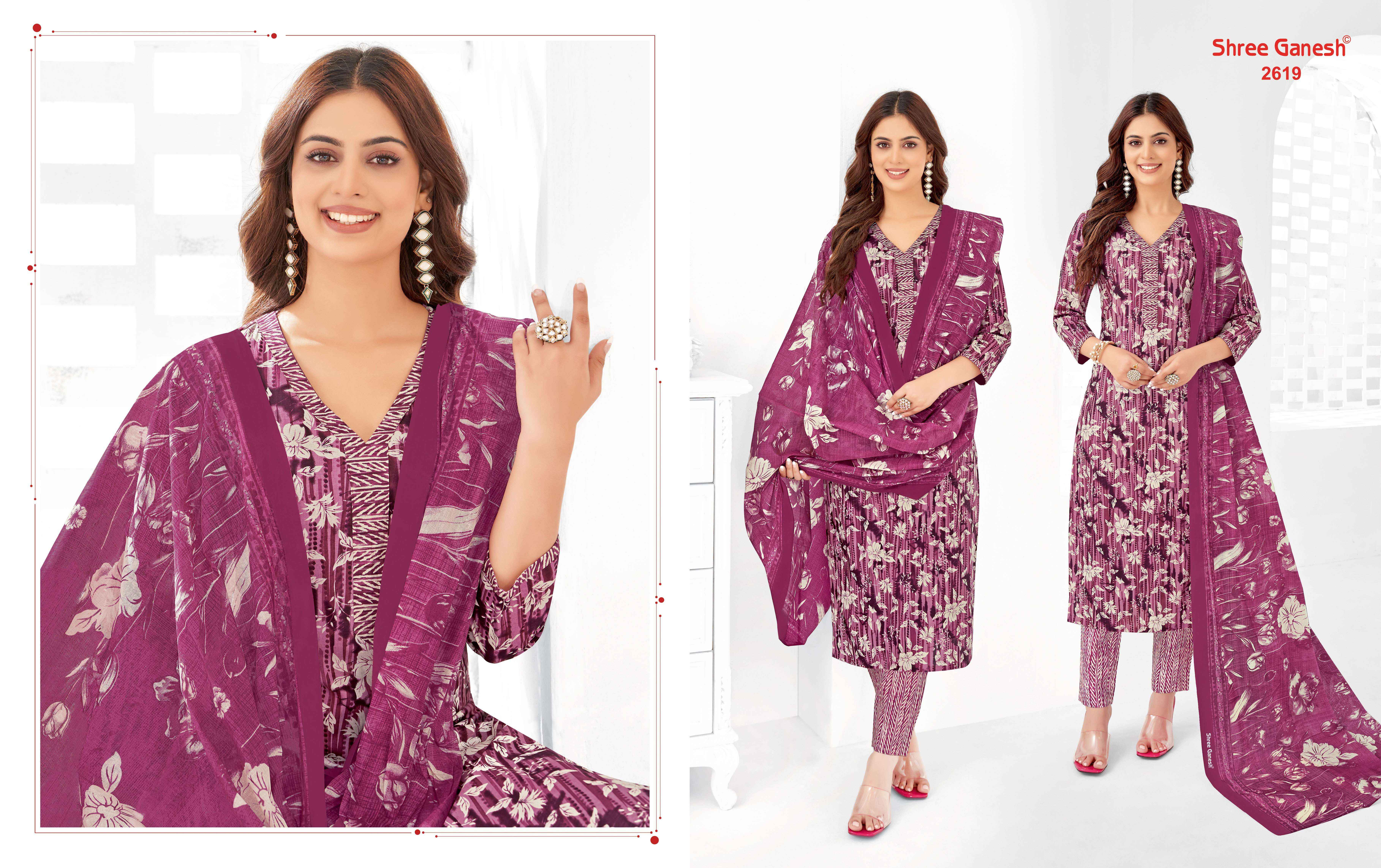 SHREE GANESH SAMAIYRA VOL 16 COTTON PRINTED SALWAR KAMEEZ WHOLESALE PRICE ( 6 PCS CATALOG )