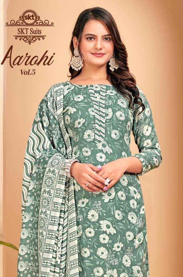 Skt Aarohi Vol 5 Cotton Dress Material Wholesale Price ( 8 Pcs Catalog )