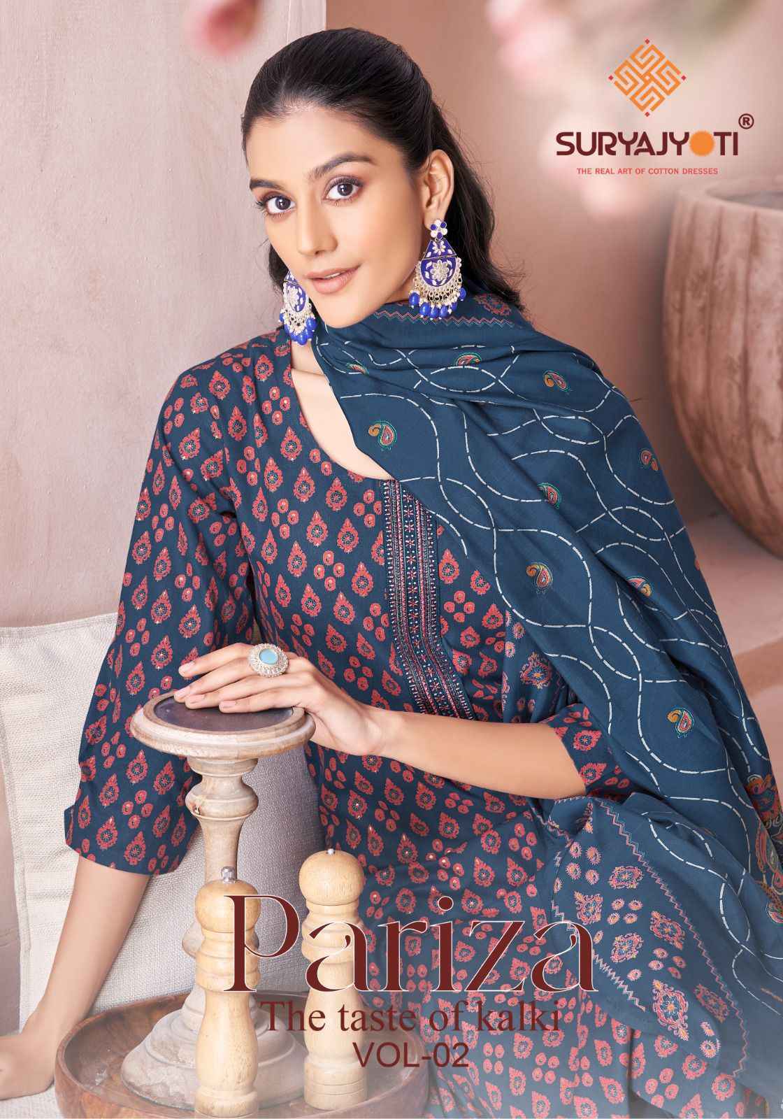 Suryajyoti Pariza Vol 2 Cotton Kurti Combo Wholesale Price ( 8 Pcs Catalog )