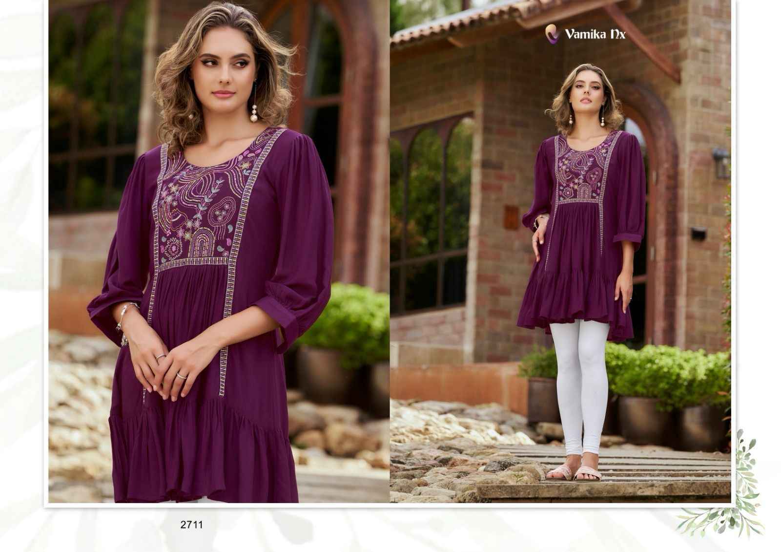 Vamika NX Rang Mahal Vol 3 Rayon Kurti Wholesale Price ( 5 Pcs Catalog )