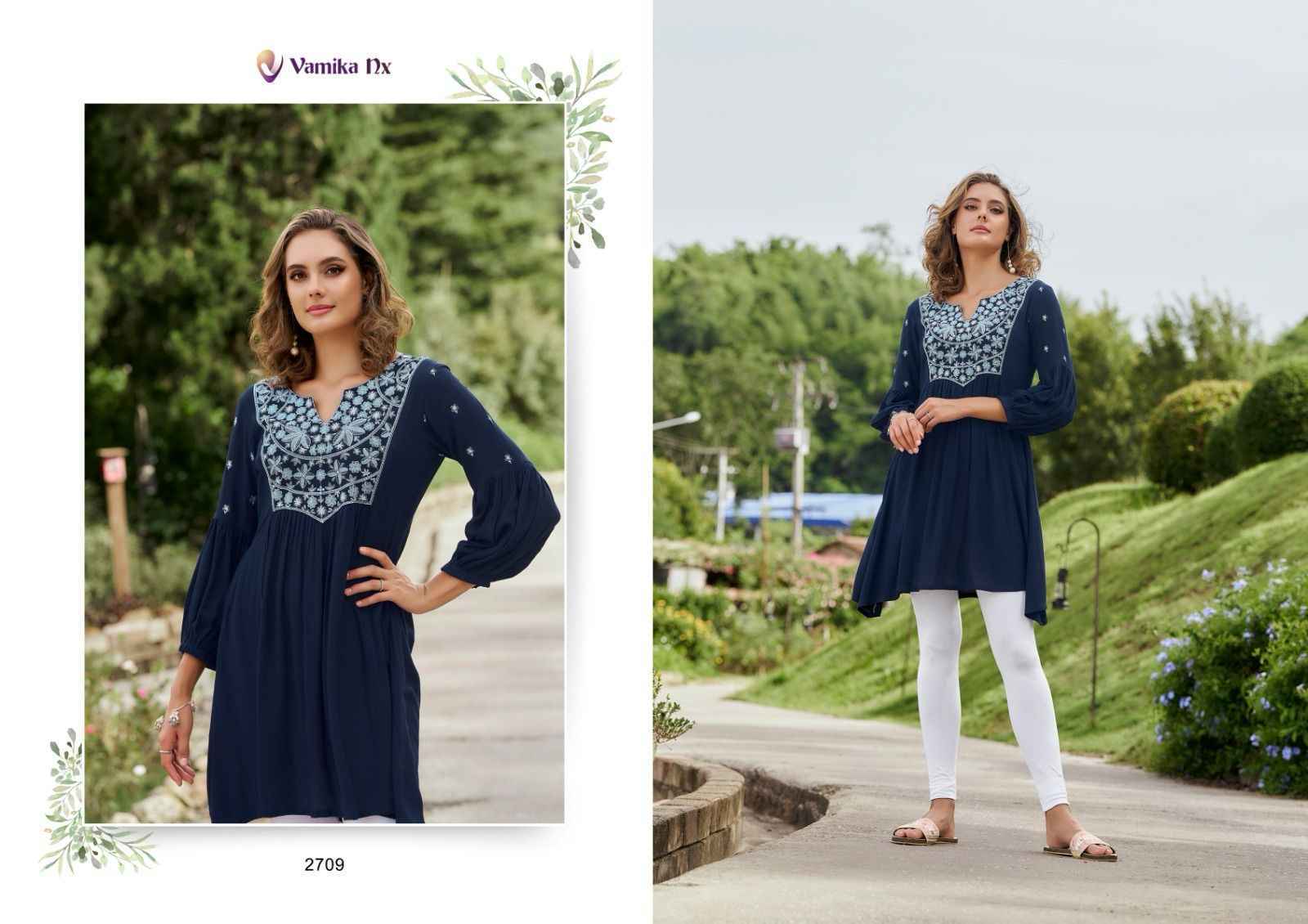 Vamika NX Rang Mahal Vol 3 Rayon Kurti Wholesale Price ( 5 Pcs Catalog )