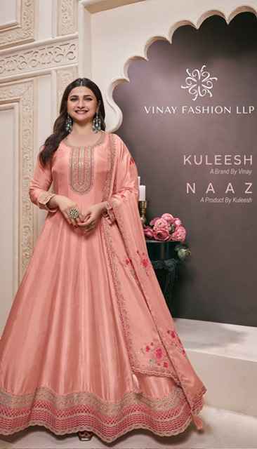 Vinay Kuleesh Naaz Moonga Silk Suit Wholesale Price ( 4 Pcs Catalog )